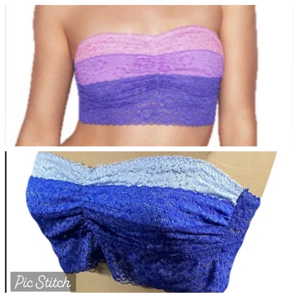 🔥3 for $15🔥PINK Blue Bandeau Large size